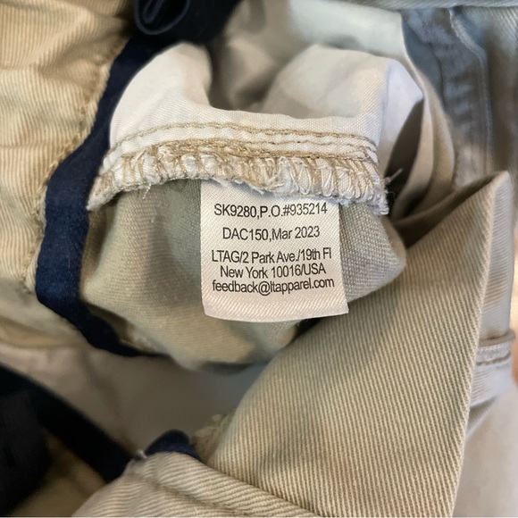 FRENCH TOAST Boys Relaxed Khaki Slim Uniform Pants Waist Tighteners Size 10 - Picture 7 of 10